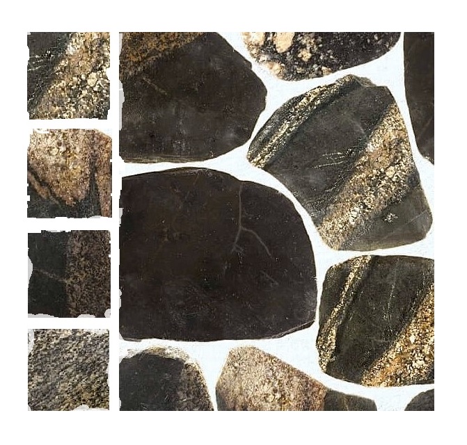 Floors, stairs - Stenos stone edging. Special edging for terminations.